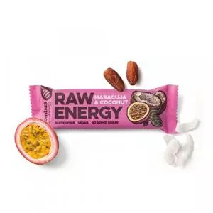 RAW ENERGY ovocná tyčinka s kokosem a šťávou z marakuji, 50g