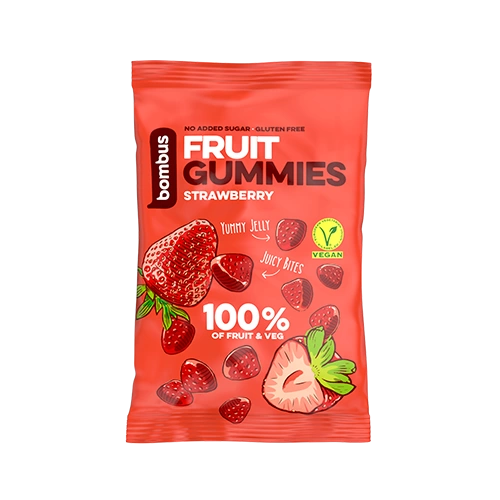 Bombus Ovocné bonbónky FRUIT ENERGY jahoda 35g