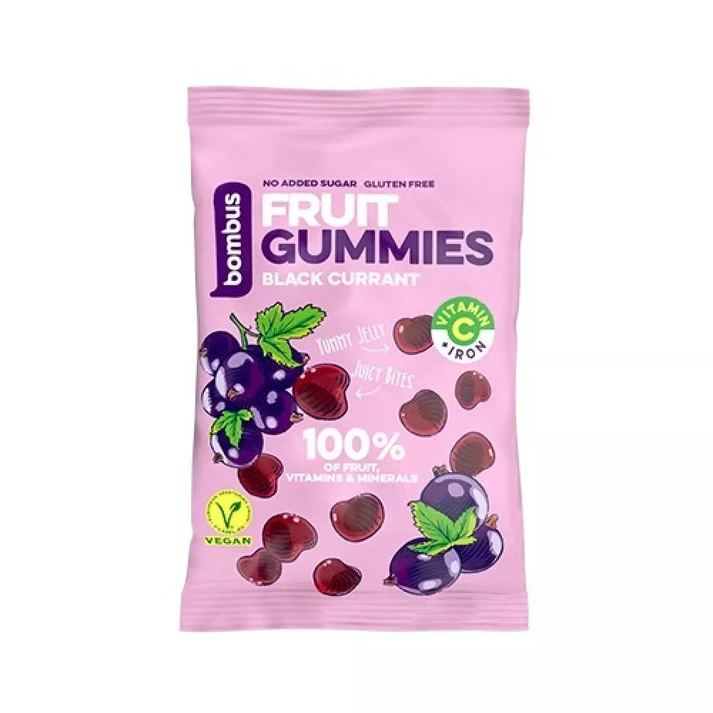 Bombus ovocné bonbónky FRUIT ENERGY černý rybíz 35g
