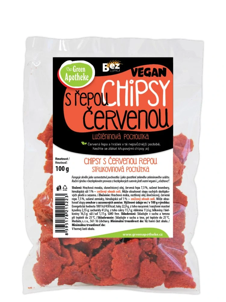 Chipsy s červenou řepou 100g
